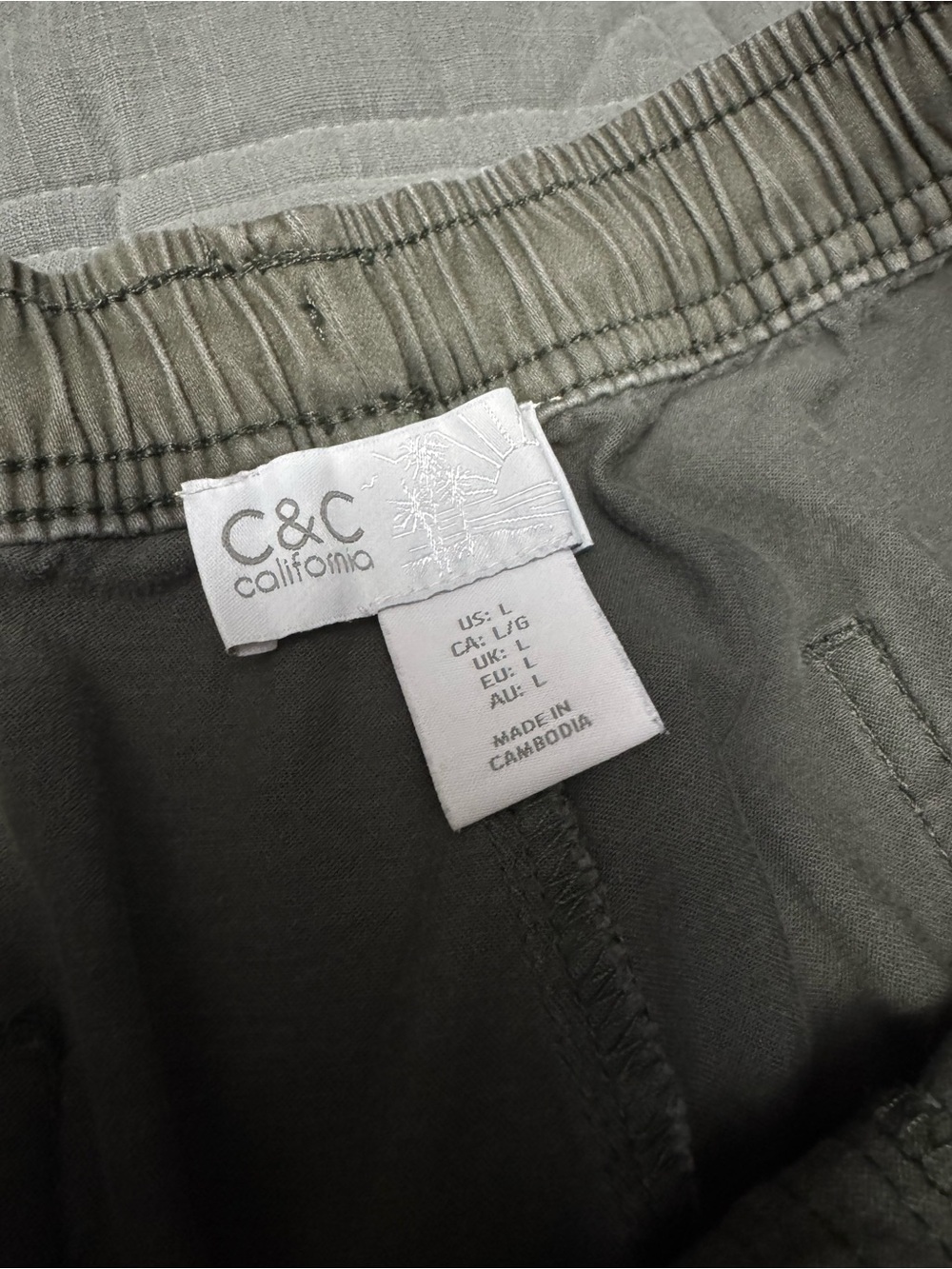 Cute and comfy!  Casual Drawstring Pants in Olive - Picture 2 of 5